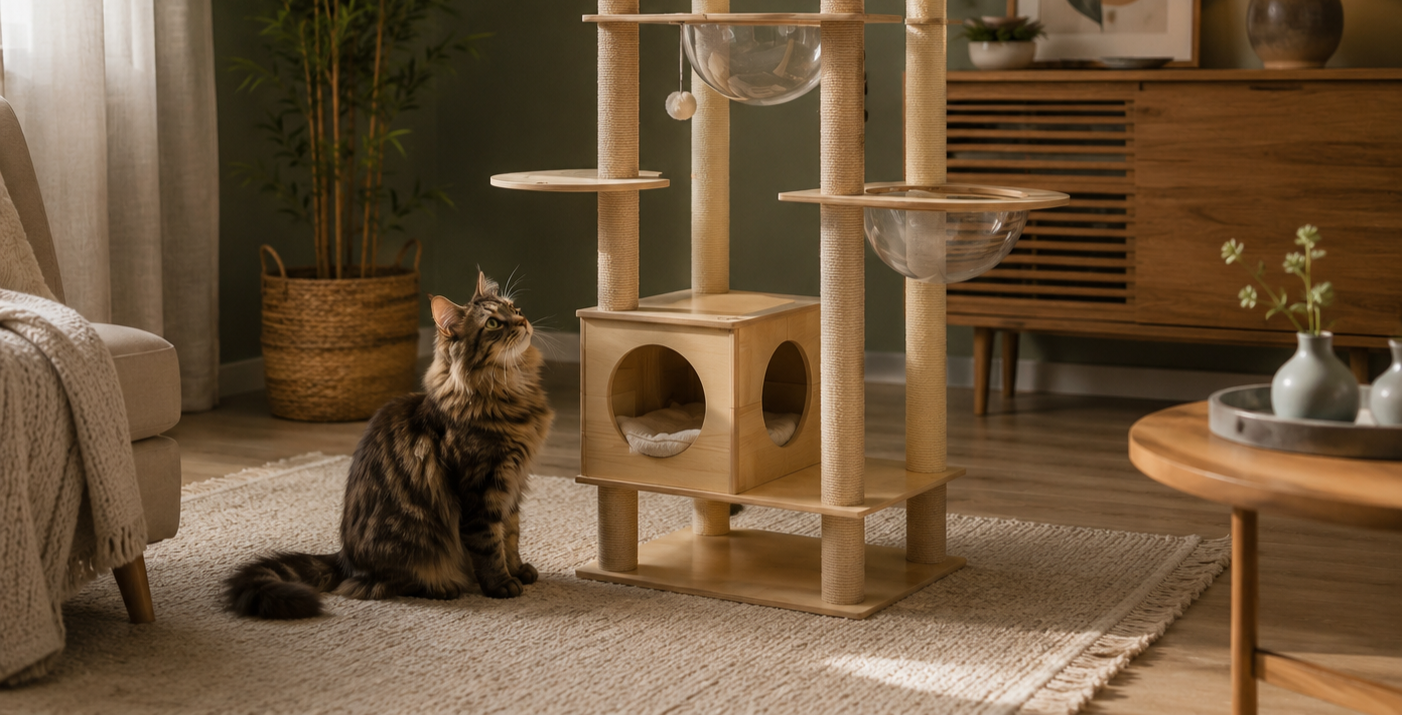 Quel arbre à chat pour un grand chat (Maine Coon) ? Image