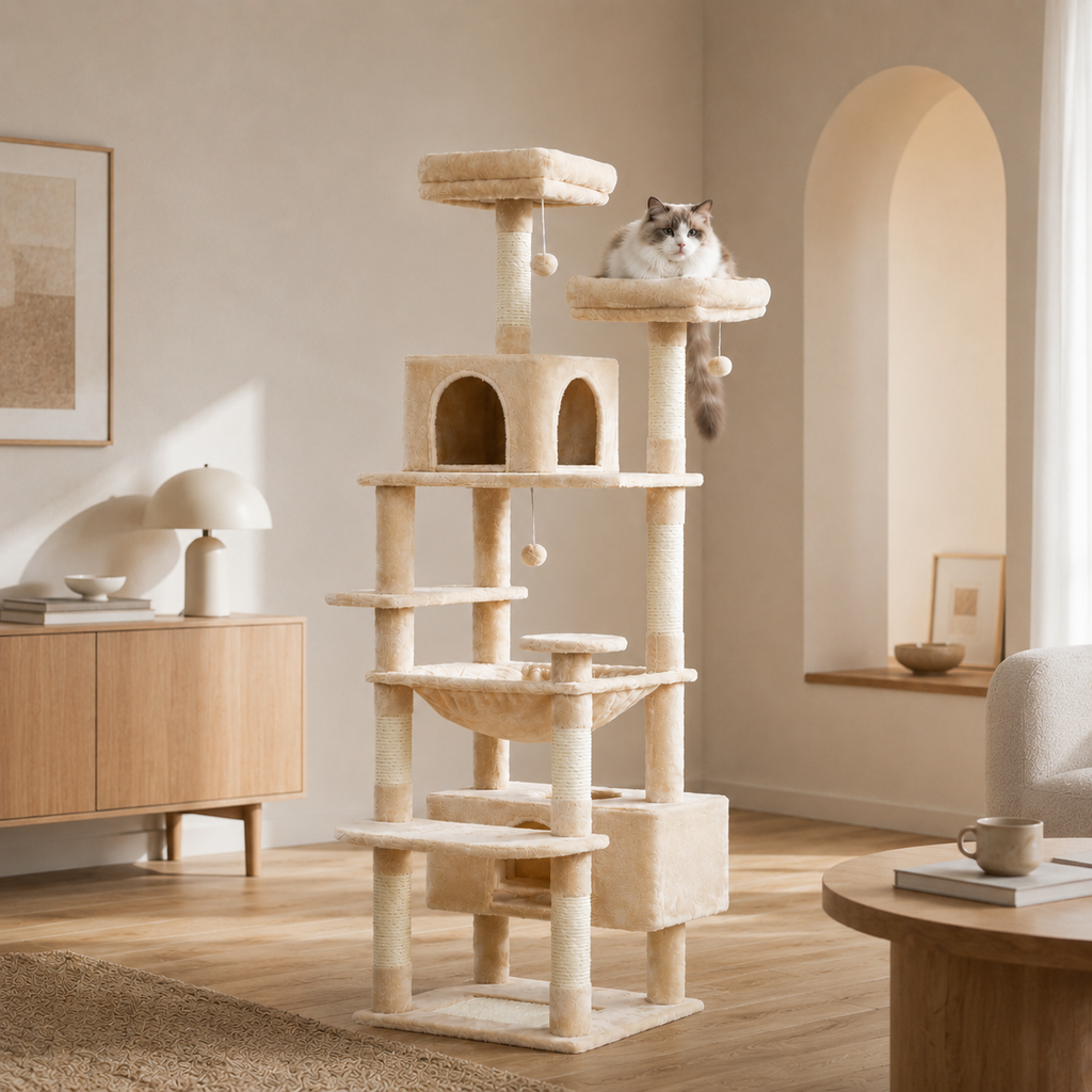 Arbre à Chat pour Maine Coon avec Sisal Naturel