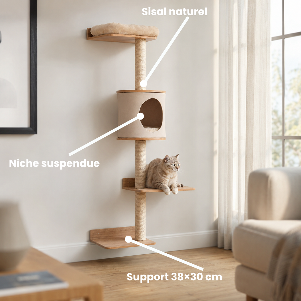 arbre à chat coussin niche