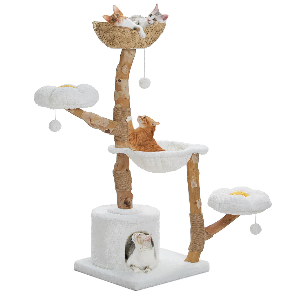 Arbre à Chat Style Scandinave en Bois – Le Félin’contournable