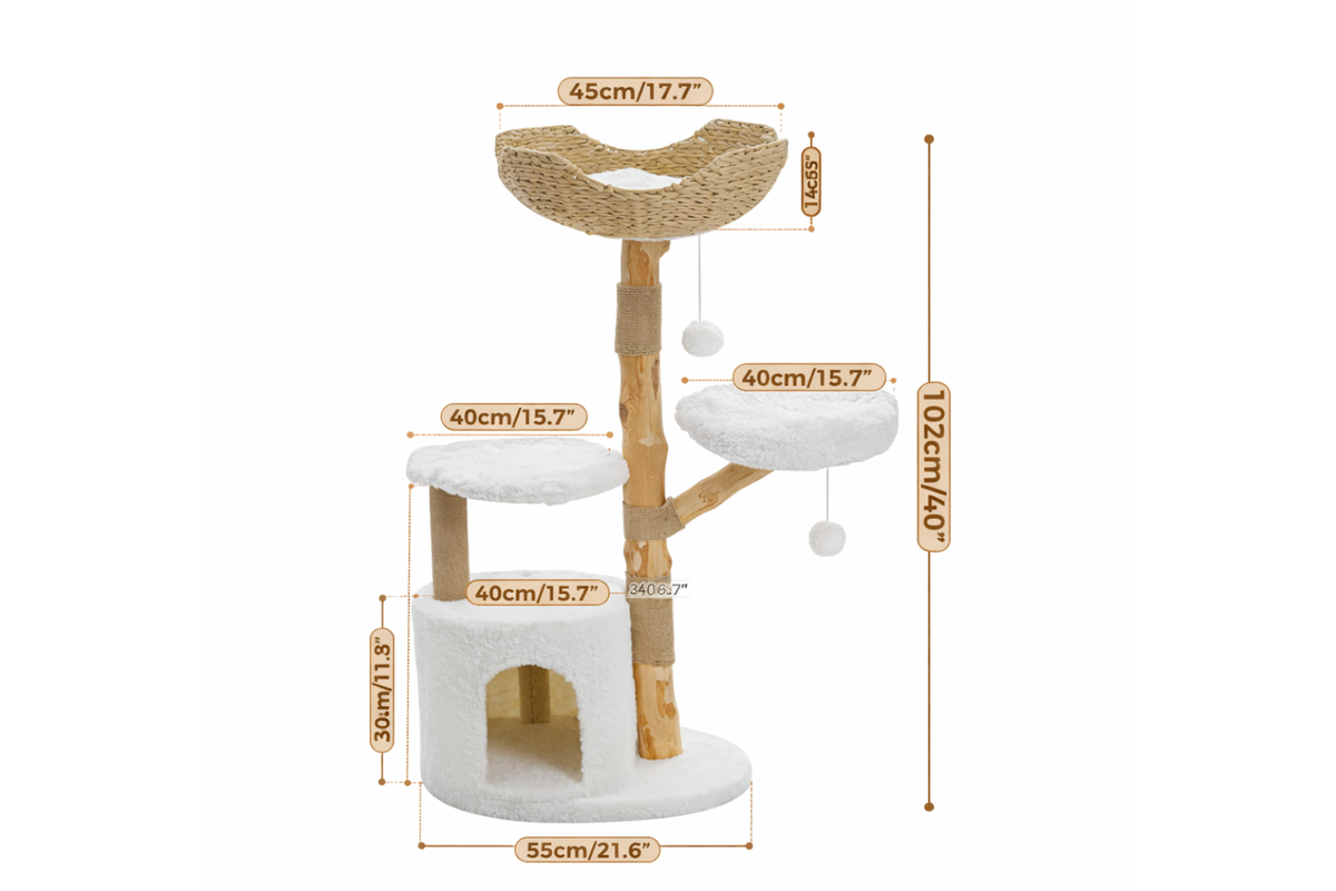 Arbre à Chat Design en Forme de Fleur – Le Félin’trépide