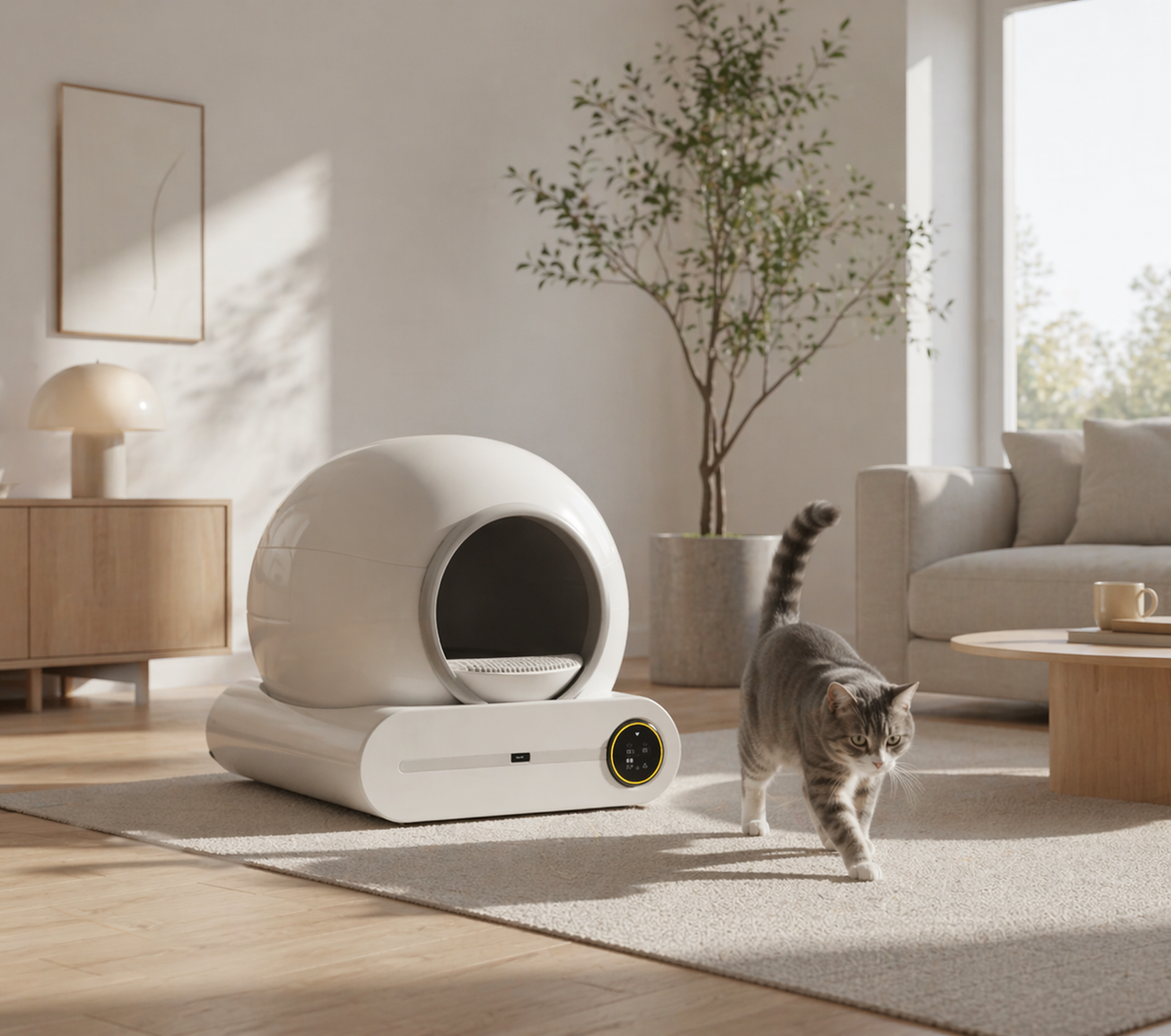 Litière Automatique Autonettoyante Connectée pour Chat – Chat’rmante