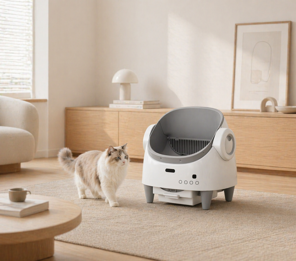 Litière Automatique Silencieuse pour Chat – Chat’dore