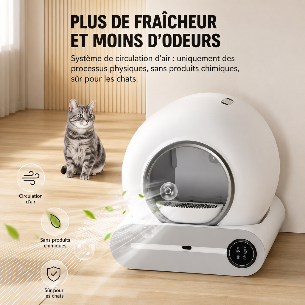 litière automatique anti odeurs