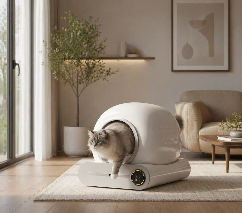 Litière Automatique Autonettoyante Connectée pour Chat – Chat’rmante