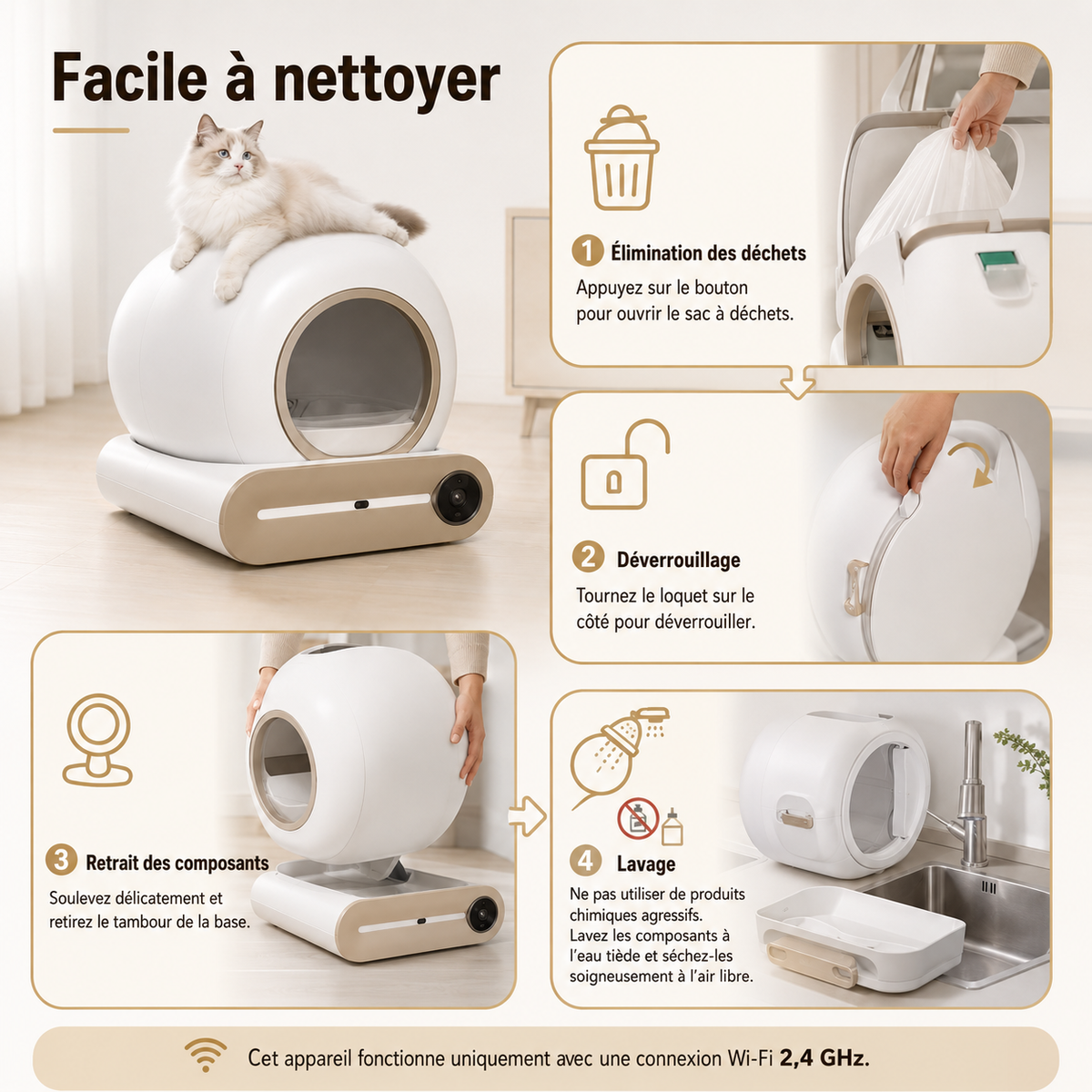 litière automatique entretien