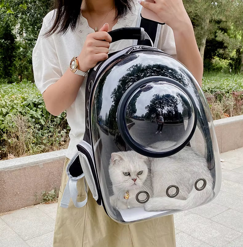 Sac de Transport Respirant pour Chat avec Hublot